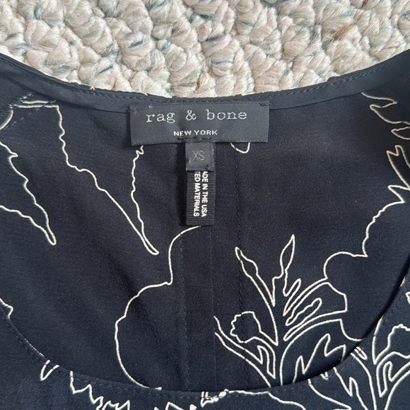 Rag & Bone Floral Black Sleeveless Top - Picture 2 of 3